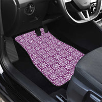 Poni Palaka Quilt Hawaii Car Mats Hawaiian Tropical Monstera Sea Turtle