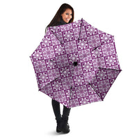 Poni Palaka Quilt Hawaii Umbrella Hawaiian Tropical Monstera Sea Turtle LT14 - Polynesian Pride