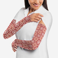Ulaula Palaka Quilt Hawaii Arm Sleeves Hawaiian Tropical Monstera Sea Turtle