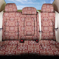 Ulaula Palaka Quilt Hawaii Back Car Seat Cover Hawaiian Tropical Monstera Sea Turtle