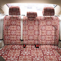 Ulaula Palaka Quilt Hawaii Back Car Seat Cover Hawaiian Tropical Monstera Sea Turtle