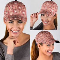 Ulaula Palaka Quilt Hawaii Classic Cap Hawaiian Tropical Monstera Sea Turtle LT14 - Polynesian Pride