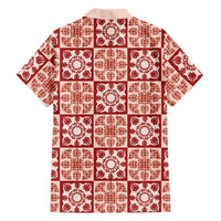 Ulaula Palaka Quilt Hawaii Family Matching Off Shoulder Maxi Dress and Hawaiian Shirt Hawaiian Tropical Monstera Sea Turtle