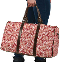 Ulaula Palaka Quilt Hawaii Travel Bag Hawaiian Tropical Monstera Sea Turtle