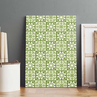 Omaomao Palaka Quilt Hawaii Canvas Wall Art Hawaiian Tropical Monstera Sea Turtle