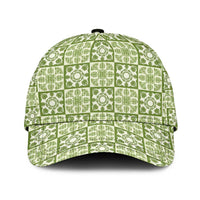 Omaomao Palaka Quilt Hawaii Classic Cap Hawaiian Tropical Monstera Sea Turtle