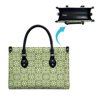 Omaomao Palaka Quilt Hawaii Leather Bag Hawaiian Tropical Monstera Sea Turtle