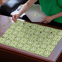 Omaomao Palaka Quilt Hawaii Puzzle Hawaiian Tropical Monstera Sea Turtle LT14 - Polynesian Pride