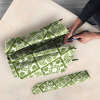 Omaomao Palaka Quilt Hawaii Umbrella Hawaiian Tropical Monstera Sea Turtle