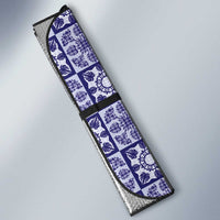 Polu Palaka Quilt Hawaii Auto Sun Shade Hawaiian Tropical Monstera Sea Turtle