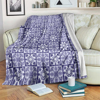Polu Palaka Quilt Hawaii Blanket Hawaiian Tropical Monstera Sea Turtle LT14 Blue - Polynesian Pride
