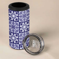 Polu Palaka Quilt Hawaii 4 in 1 Can Cooler Tumbler Hawaiian Tropical Monstera Sea Turtle