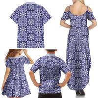 Polu Palaka Quilt Hawaii Family Matching Summer Maxi Dress and Hawaiian Shirt Hawaiian Tropical Monstera Sea Turtle