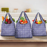 Polu Palaka Quilt Hawaii Grocery Bag Hawaiian Tropical Monstera Sea Turtle