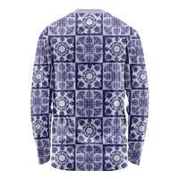 Polu Palaka Quilt Hawaii Long Sleeve Shirt Hawaiian Tropical Monstera Sea Turtle LT14 - Polynesian Pride