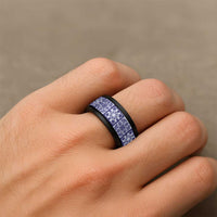 Polu Palaka Quilt Hawaii Spinner Ring Hawaiian Tropical Monstera Sea Turtle