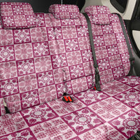 Akala Palaka Quilt Hawaii Back Car Seat Cover Hawaiian Tropical Monstera Sea Turtle