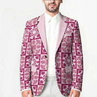 Akala Palaka Quilt Hawaii Blazer Hawaiian Tropical Monstera Sea Turtle LT14 - Polynesian Pride