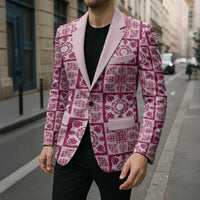 Akala Palaka Quilt Hawaii Blazer Hawaiian Tropical Monstera Sea Turtle LT14 - Polynesian Pride