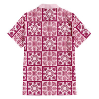 Akala Palaka Quilt Hawaii Family Matching Off Shoulder Maxi Dress and Hawaiian Shirt Hawaiian Tropical Monstera Sea Turtle