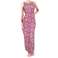 Akala Palaka Quilt Hawaii Family Matching Tank Maxi Dress and Hawaiian Shirt Hawaiian Tropical Monstera Sea Turtle