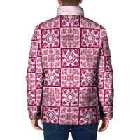Akala Palaka Quilt Hawaii Padded Jacket Hawaiian Tropical Monstera Sea Turtle LT14 - Polynesian Pride