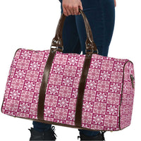 Akala Palaka Quilt Hawaii Travel Bag Hawaiian Tropical Monstera Sea Turtle