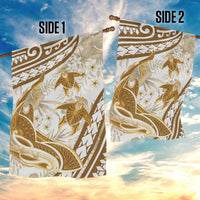 Gold Polynesia Garden Flag Polynesian Turtle Shark Tattoo Tropical Vintage LT14 - Polynesian Pride