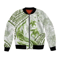 Lime Green Polynesia Bomber Jacket Polynesian Turtle Shark Tattoo Tropical Vintage LT14 Unisex Lime Green - Polynesian Pride
