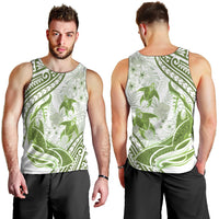 Lime Green Polynesia Men Tank Top Polynesian Turtle Shark Tattoo Tropical Vintage LT14 - Polynesian Pride