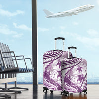 Purple Polynesia Luggage Cover Polynesian Turtle Shark Tattoo Tropical Vintage LT14 - Polynesian Pride