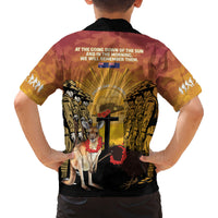 Australia And New Zealand ANZAC Family Matching Puletasi and Hawaiian Shirt Aussie Kangaroo With Aotearoa Kiwi Lest We Forget