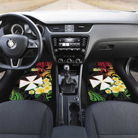 Wallis and Futuna Victory Day Car Mats Liberty Equality Fraternity Polynesian Plumeria