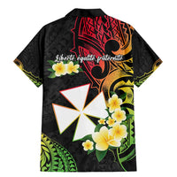 Wallis and Futuna Victory Day Family Matching Mermaid Dress and Hawaiian Shirt Liberty Equality Fraternity Polynesian Plumeria