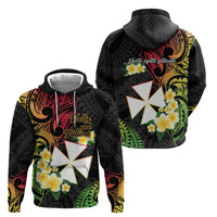 Wallis and Futuna Victory Day Zip Hoodie Liberty Equality Fraternity Polynesian Plumeria