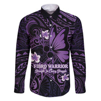 Personalised Fibromyalgia Awareness Month Family Matching Puletasi and Hawaiian Shirt Fibro Warrior Strength In Every Struggle