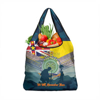 Niue ANZAC Day Grocery Bag We Will Remember Them Camouflage Style