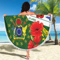 Cook Islands ANZAC Day Beach Blanket Last Post Lest We Forget