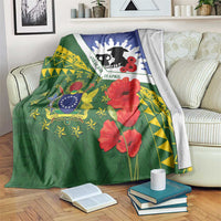 Cook Islands ANZAC Day Blanket Last Post Lest We Forget