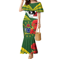 Cook Islands ANZAC Day Mermaid Dress Last Post Lest We Forget