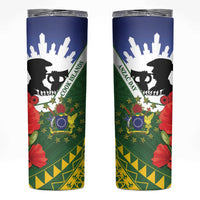 Cook Islands ANZAC Day Skinny Tumbler Last Post Lest We Forget