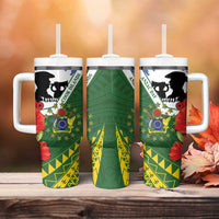 Cook Islands ANZAC Day Tumbler With Handle Last Post Lest We Forget