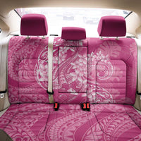 Pink Polynesia Hammerhead Shark Tattoo With Plumeria Lei Back Car Seat Cover