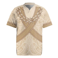 Mauri Ribaberiki Kiribati Rugby Jersey Cowrie Shells Lei Palm Leaf Weaving