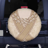 Mauri Ribaberiki Kiribati Spare Tire Cover Cowrie Shells Lei Palm Leaf Weaving