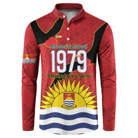 Mauri Kiribati Independence Day Button Sweatshirt 1979 Proud National Frigatebird