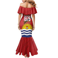 Mauri Kiribati Independence Day Family Matching Mermaid Dress and Hawaiian Shirt 1979 Proud National Frigatebird