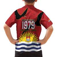 Mauri Kiribati Independence Day Family Matching Puletasi and Hawaiian Shirt 1979 Proud National Frigatebird