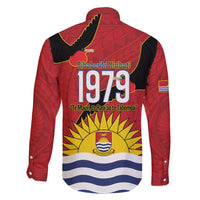 Mauri Kiribati Independence Day Family Matching Puletasi and Hawaiian Shirt 1979 Proud National Frigatebird