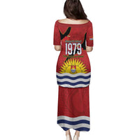 Mauri Kiribati Independence Day Family Matching Puletasi and Hawaiian Shirt 1979 Proud National Frigatebird